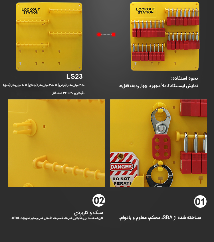 ایستگاه قفل ایمنی LS23 ایستگاه قفل ایمنی LS23