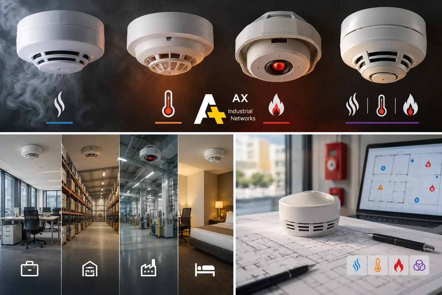 قیمت انواع دتکتور اعلام حریق
